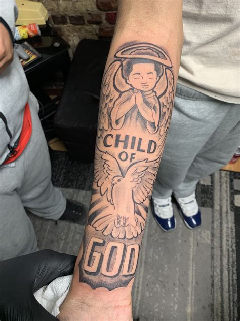 Child Of God Tattoo By Rokmaticink Hand Tattoos Men Old School Tat