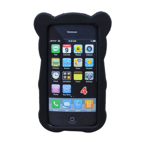 Wholesale Iphone 4 4s 3d Gummy Bear Case Black