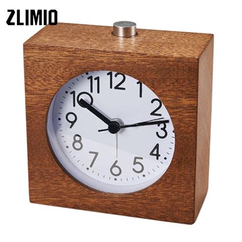 Buy Wooden Alarm Clock Electronic Desktop Clock