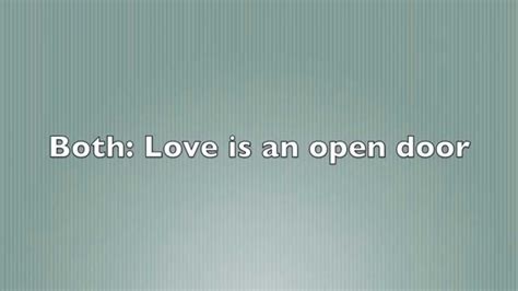 Love Is An Open Door Lyrics Frozen ♡ Youtube