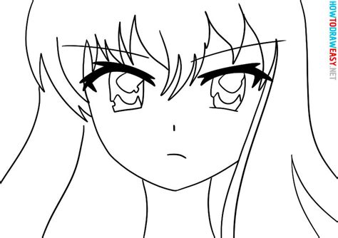 Drawing Of Anime Girls Face 47 Photos Drawings For Sketching And