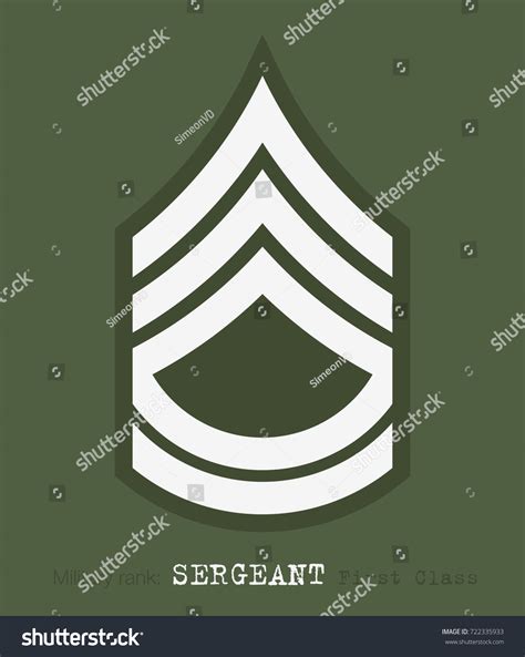 Military Ranks Insignia Stripes Chevrons Army Stock Vector Royalty