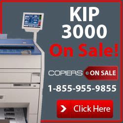 The machine had passed our strict inspection after careful adjustment in the factory, and then it was. KIP PRINTERS - KIP WIDE FORMAT PRINTERS FOR SALE