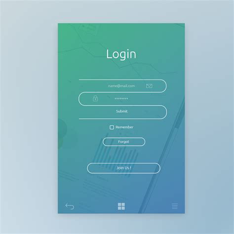 18 Web Login Page Ui Design Background