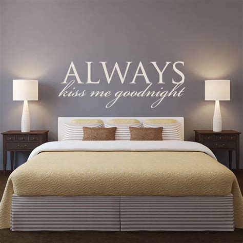 Wall Stickers For Bedroom Always Headboard Goodnight Amazing Design Ideas