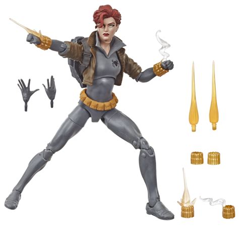 Exclusive Marvel Legends Black Widow Grey And White Costume Comic Figures