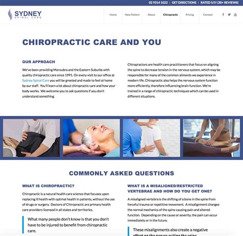 Chiropractic Website Templates