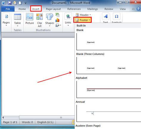 Where Is The Footer In Microsoft Word 2007 2010 2013 2016 2019 And 365
