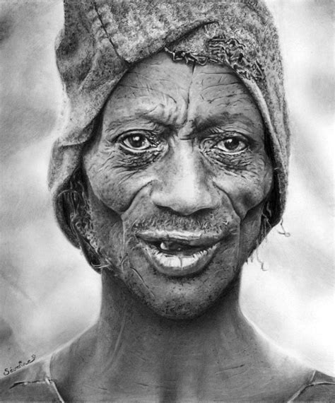 Old African People Art Male Portrait Amazing Drawings