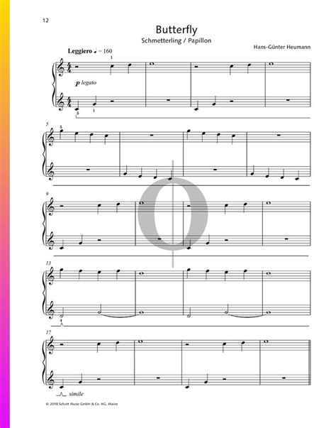 Butterfly Sheet Music Piano Hot Sex Picture