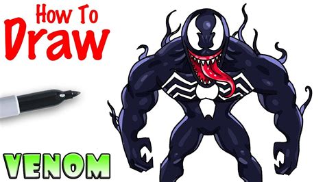 How To Draw Venom Youtube