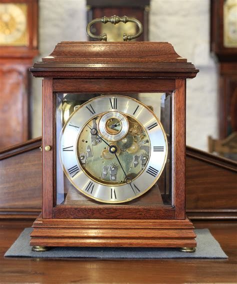 A Rather Lovely Hermle Five Glass Mantel Clock With Four Polished Bells