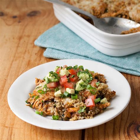 Meal prep slow cooker chicken teriyaki quinoa bowls. Quinoa Chicken Enchilada Casserole Recipe - EatingWell