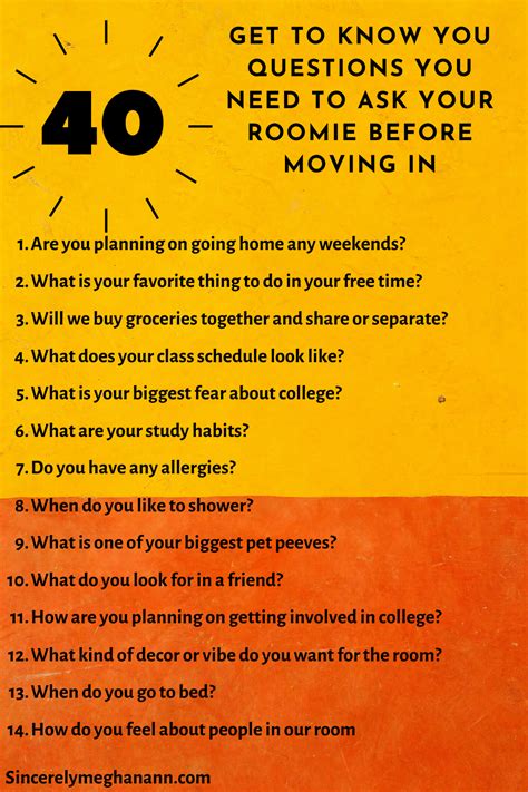 40 Questions You Need To Ask Your Roommate Before Moving In This Or That Questions Find A