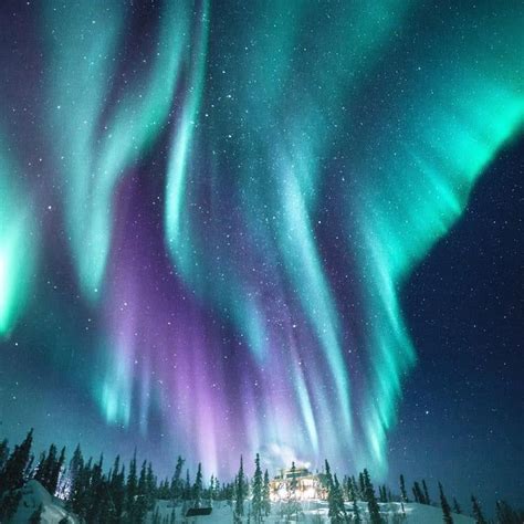 Northern Lights Seen From Yellowknife Northwest Territories Canada