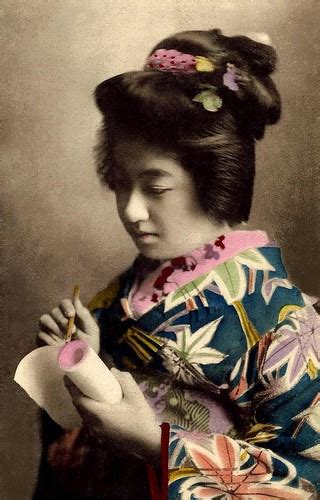 Manryu The It Girl Geisha Of Old Japan 2 Writing A Flickr