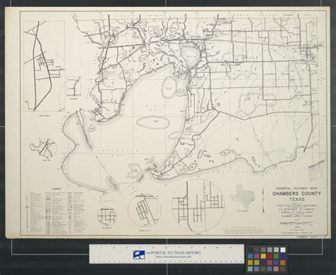 General Highway Map Chambers County Texas Side 1 Of 2 The Portal To