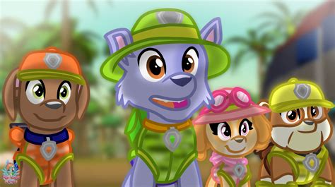 Jungle Pups From Paw Patrol By Rainboweeveede On Newgrounds