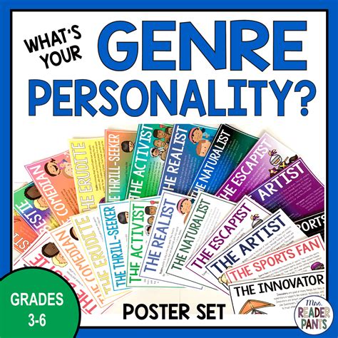Elementary Genre Personality Posters Whats Your Genre Personality