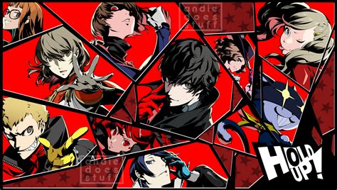 Artstation Persona 5 Royal Hold Up Shattered Glass Group Collage