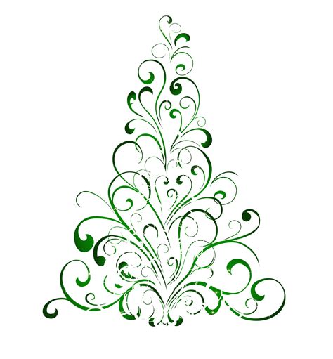 Black And White Christmas Tree Clipart Free Download On Clipartmag