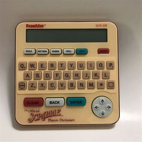 Franklin Scr226 Scrabble Players Electronic Dictionary 1995 Franklin