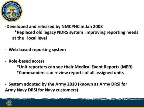 Ppt Navy Disease Reporting System Internet Drsi Powerpoint