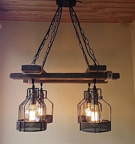 Rustic Light Fixture Hanging Light Rustic Lighting