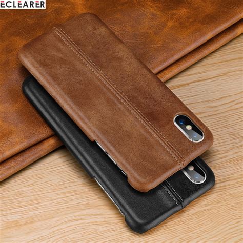 For Iphone X Case Genuine Leather Case For Iphone 7 8 Plus Case Cover