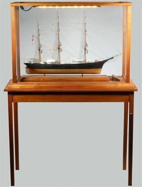 Sold Price Cased Ship Model With Matching Stand February 6 0121 11