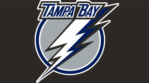emblem logo nhl tampa bay lightning in dark brown background basketball hd sports wallpapers