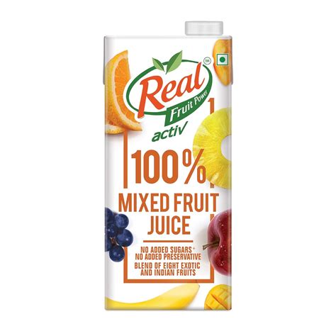 Real Fruit Power Mixed Fruit Juice 1l No Added Preservatives