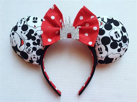 Faces Of Mickey Mouse Ears Etsy Disney Ears Headband Diy Disney