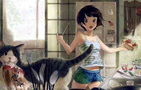 Anime Girl Short Hair Wallpapers Wallpaper Cave