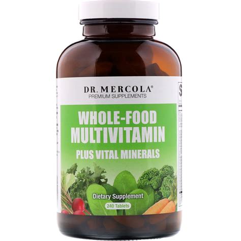 Dr Mercola Whole Food Multivitamin Plus Vital Minerals 240 Tablets