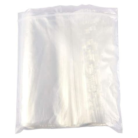 Resealable Plastic Bags 500 Pack 1 Gallon Clear Poly Bags Reclosable