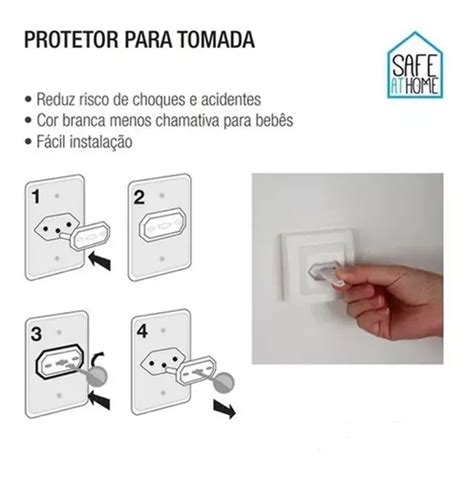 Kit 10 Protetor Tomada C Chave P Bebê Proteção Segurança MercadoLivre