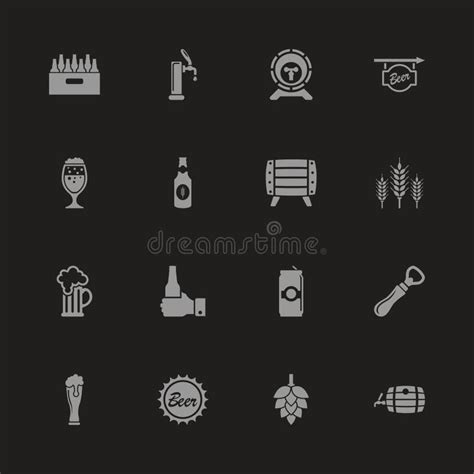 Beer Flat Vector Icons Stock Vector Illustration Of Clip 109765925