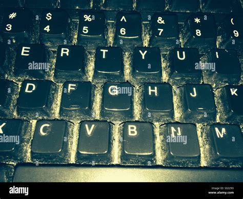 Dirty Germ Filled Computer Keyboard Stock Photo Alamy