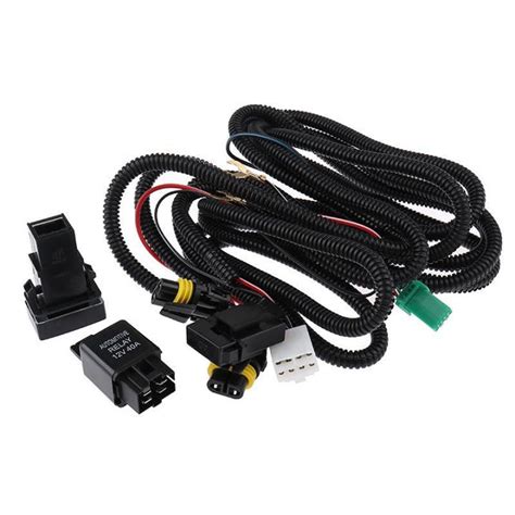 Hys H11 Fog Light Wiring Harness Sockets Wire Led Indicators Switch 12v