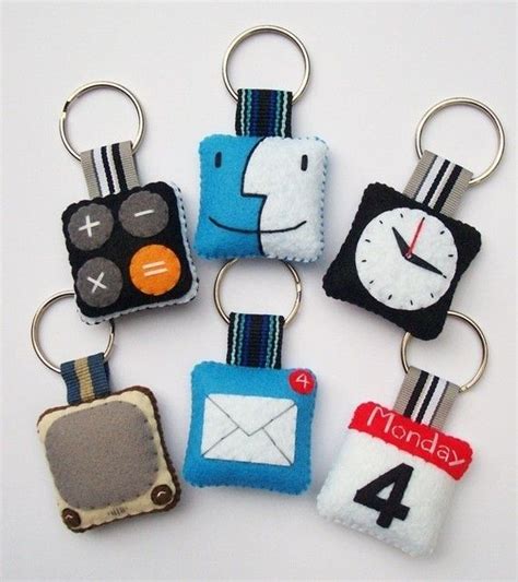 Mac Keychains Felt Keychain Keychain Personalized Items