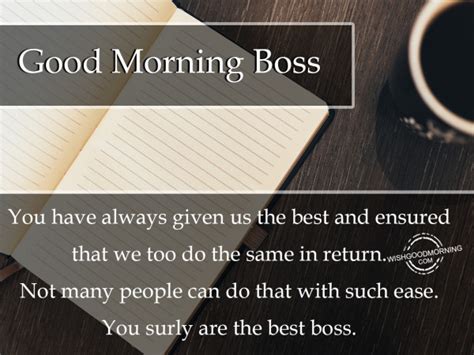 Good Morning Wishes For Boss Pictures Images