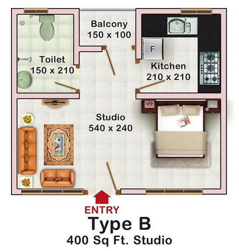If you want a home that's low maintenance yet beautiful, these minimalistic homes may be a perfect fit for you. decorating a studio apartment 400 square feet | 400 Sq. Ft. Studio | Studio floor plans ...