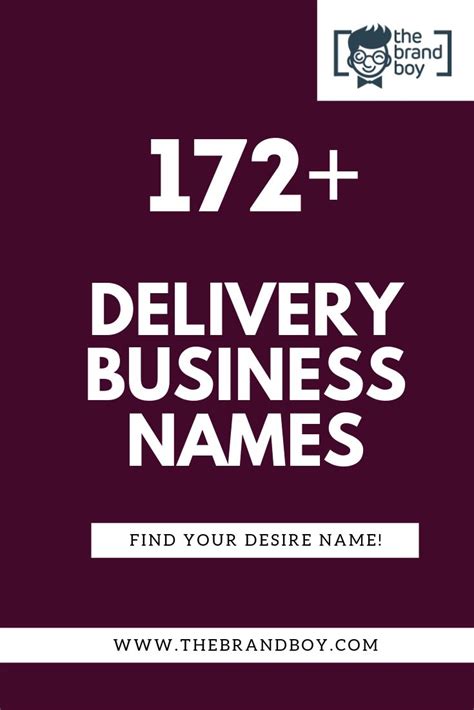 Here are some collections of business team names and name ideas also, you can easily find a name for your team from this list. 372+ Best Delivery Company Names ideas - theBrandBoy.Com ...