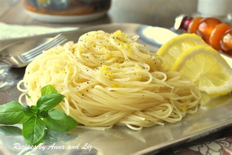 Angel Hair Pasta With Lemon Sauce 2 Sisters Recipes By Anna And Liz