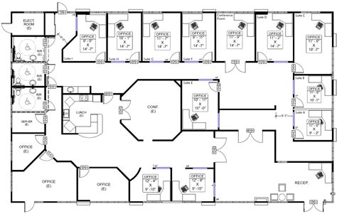 Office Building Floor Plans Examples