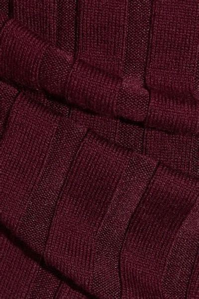 Acne Studios Corina Ribbed Merino Wool Blend Turtleneck Sweater In