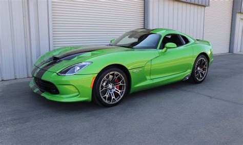 2017 Dodge Viper Gtc Stryker Greenblack Stripes American Supercars