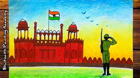 26th January Drawing Easy And Beautifulindependence Dayrepublic Day