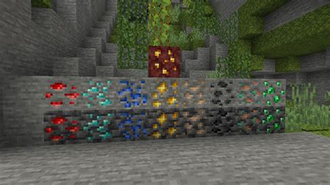 Minecraft 117で大きく変化した鉱石の見た目 まいんくらふとみっくすじゅーす